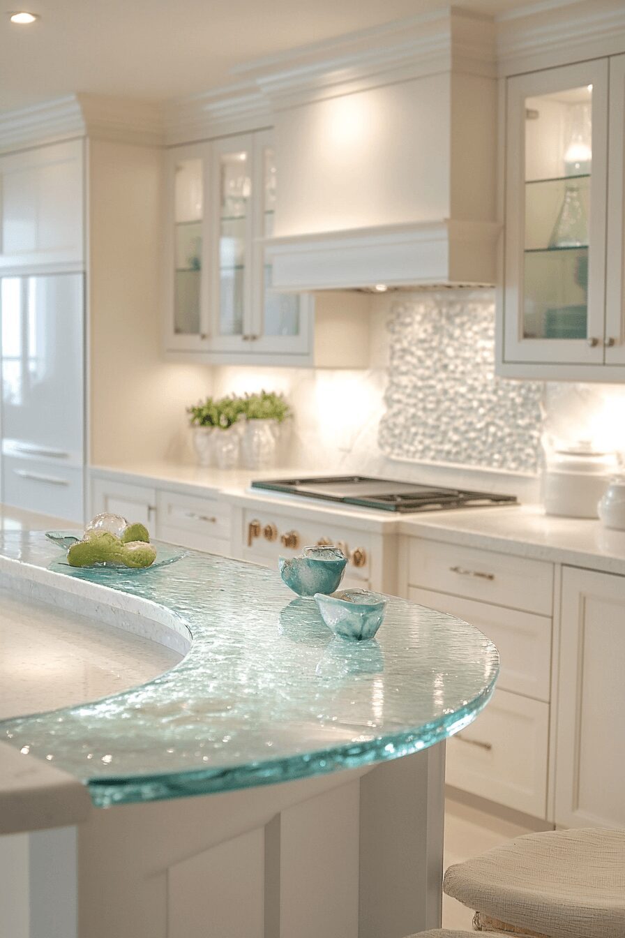 29 Recycled Glass Countertops That Sparkle With Sustainable Style 14 recycled glass countertops