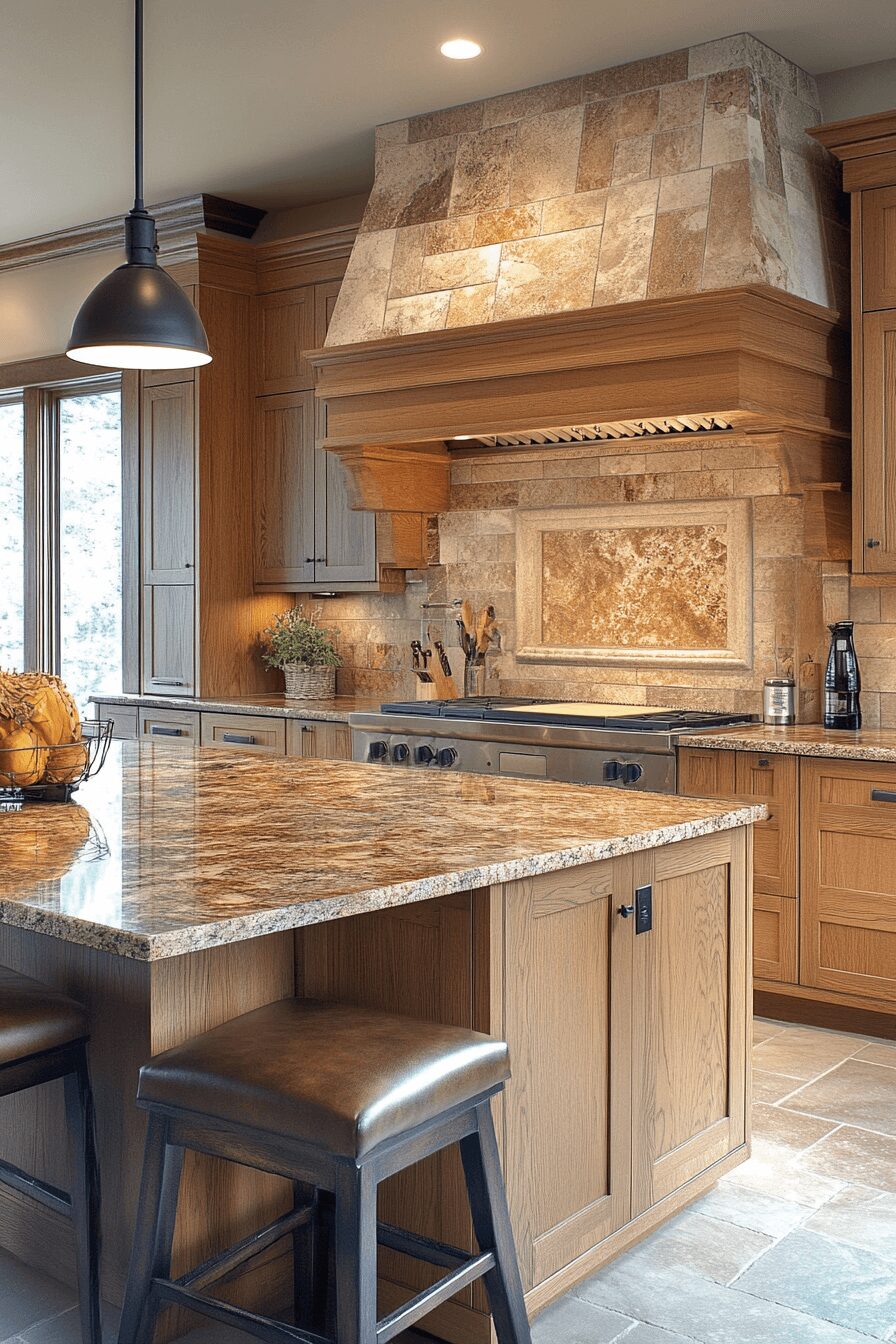 29 Brown Granite Countertops to Transform Kitchens With Lasting Beauty 14 brown granite countertops