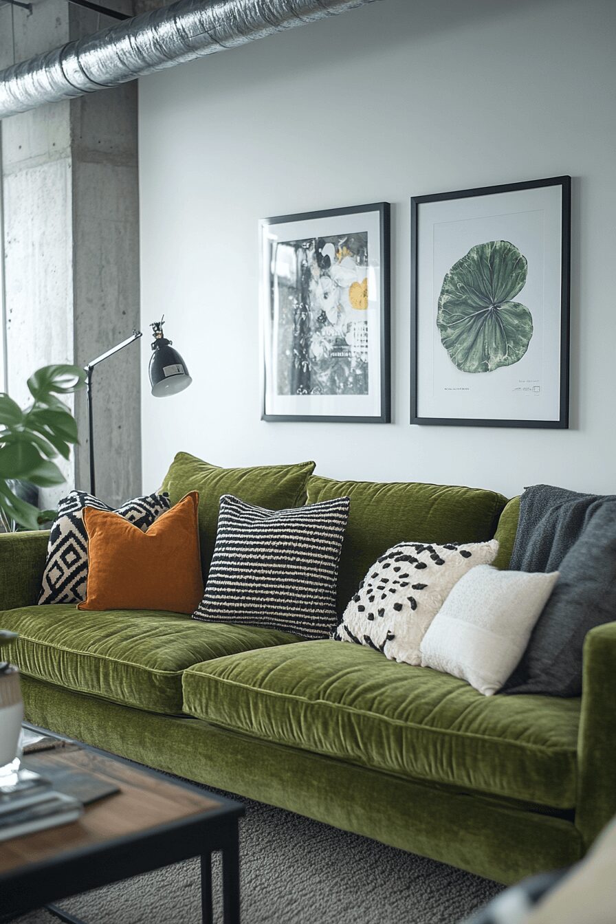 29 Olive Green Couch Living Room Ideas to Create a Fresh and Inviting Retreat 15 olive green couch living room ideas