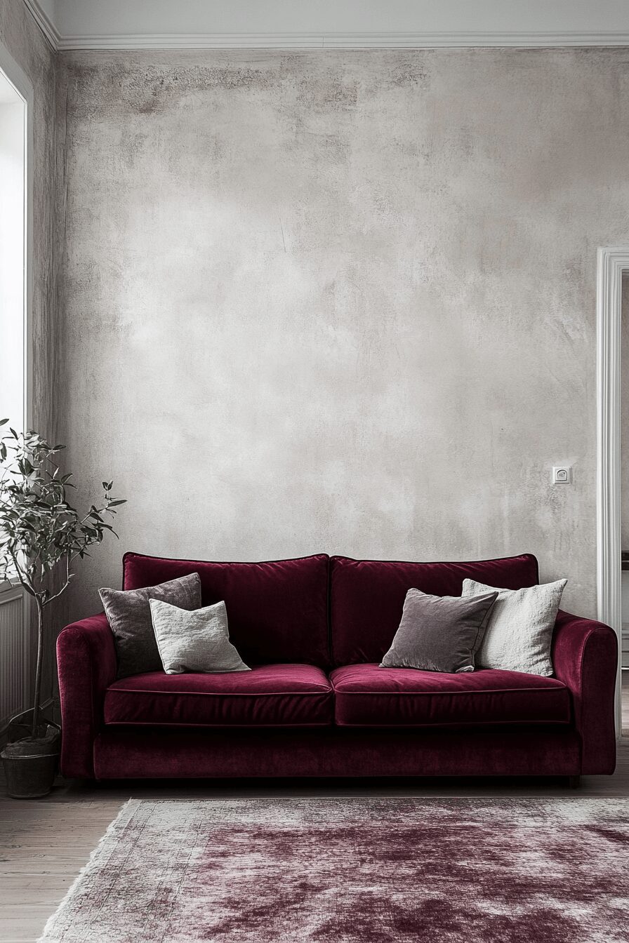 29 Burgundy Couch Living Room Ideas That Add Warmth and Style 15 burgundy couch living room