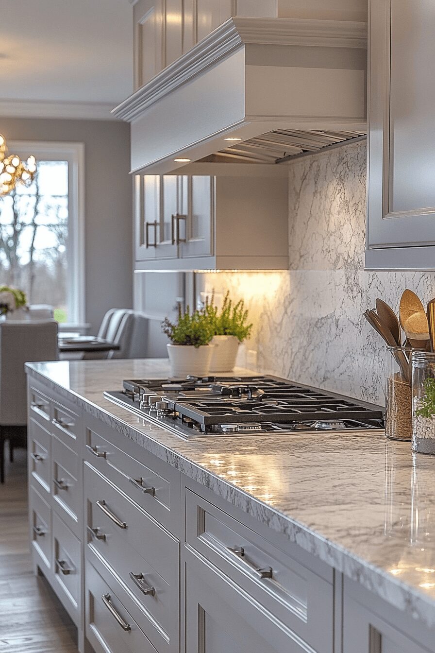 29 White Granite Countertops to Add Fresh Elegance to Your Home 15 white granite countertops