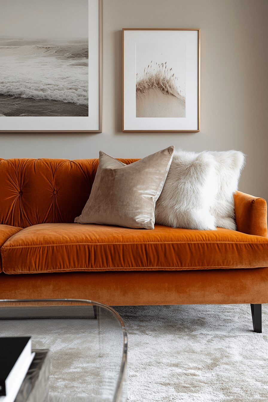 29 Rust Couch Living Room Ideas That Make Your Space Pop 15 rust couch living room ideas