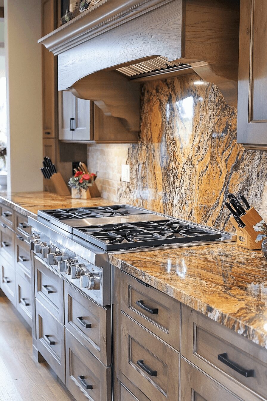 29 Brown Granite Countertops to Transform Kitchens With Lasting Beauty 15 brown granite countertops