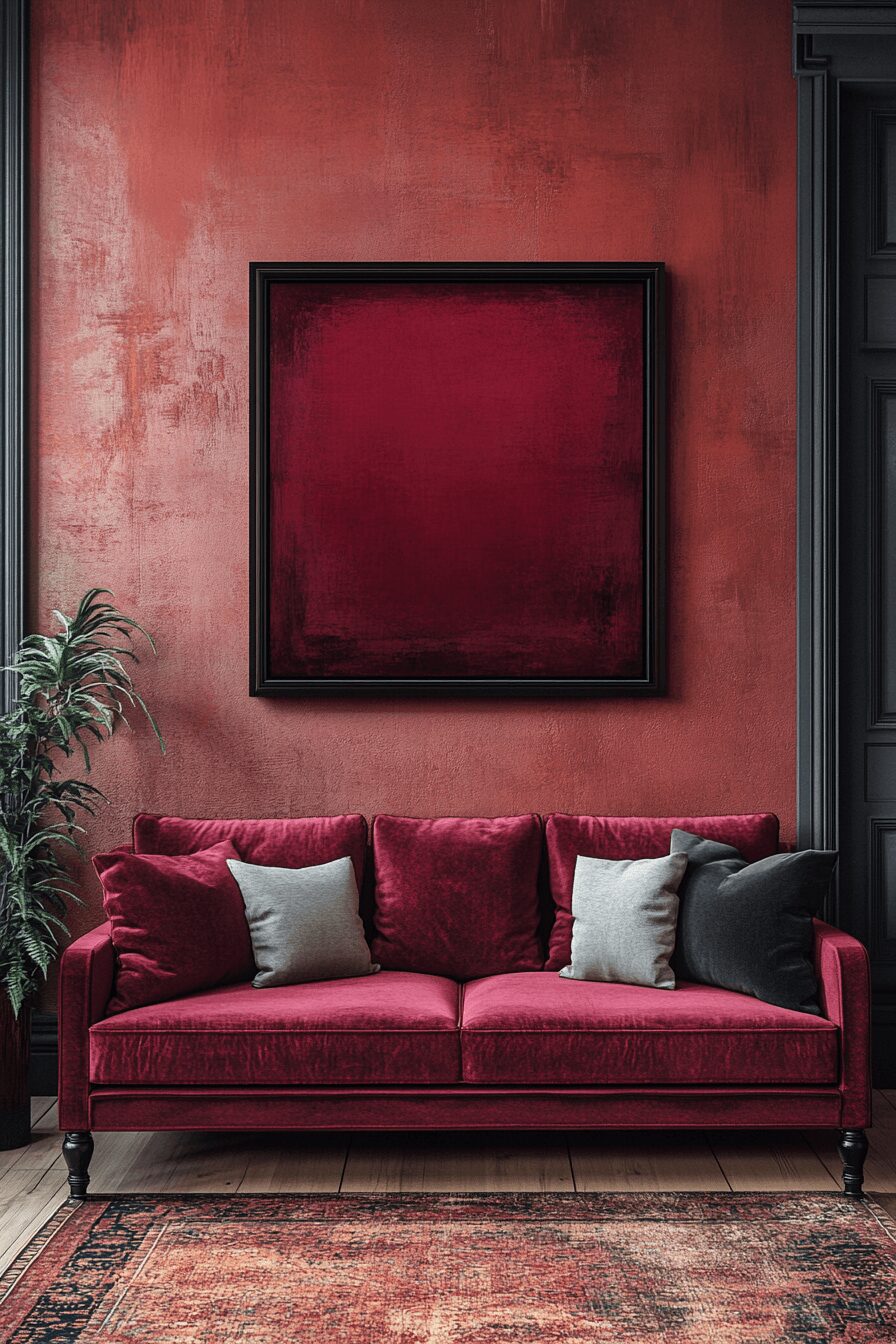 29 Burgundy Couch Living Room Ideas That Add Warmth and Style 16 burgundy couch living room