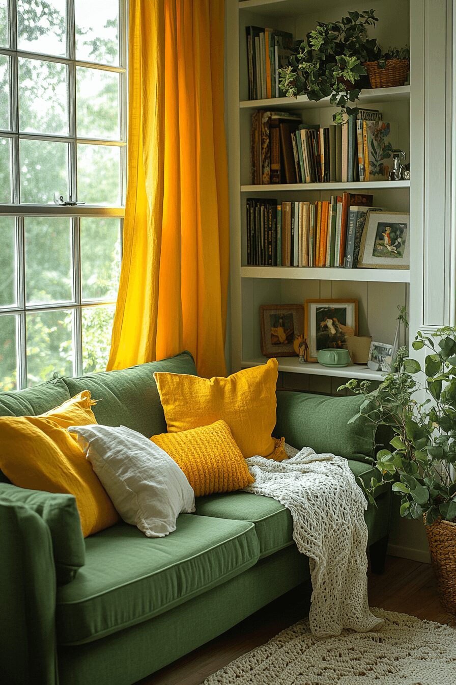 29 Olive Green Couch Living Room Ideas to Create a Fresh and Inviting Retreat 16 olive green couch living room ideas