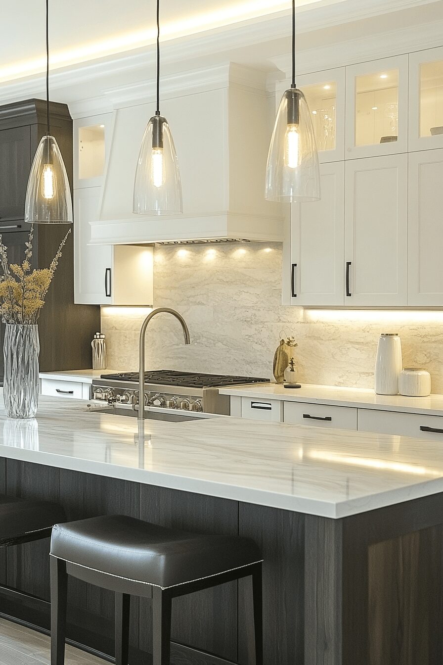 29 Grey and White Kitchen Cabinets That Create a Warm and Happy Kitchen 16 grey and white kitchen cabinets