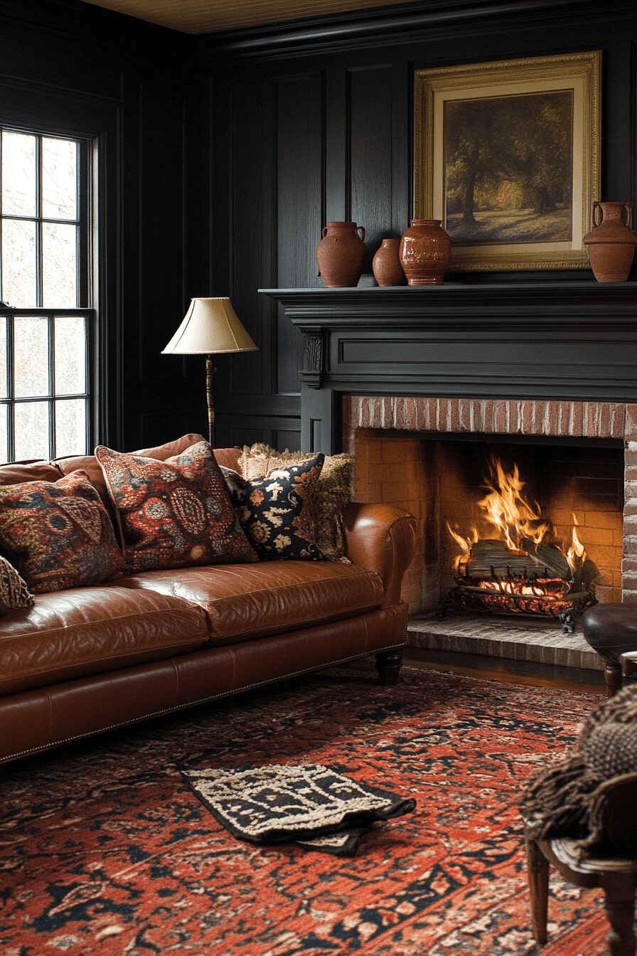 29 Cognac Couch Living Room Ideas That Make Your Space Feel Inviting 16 cognac couch living room ideas