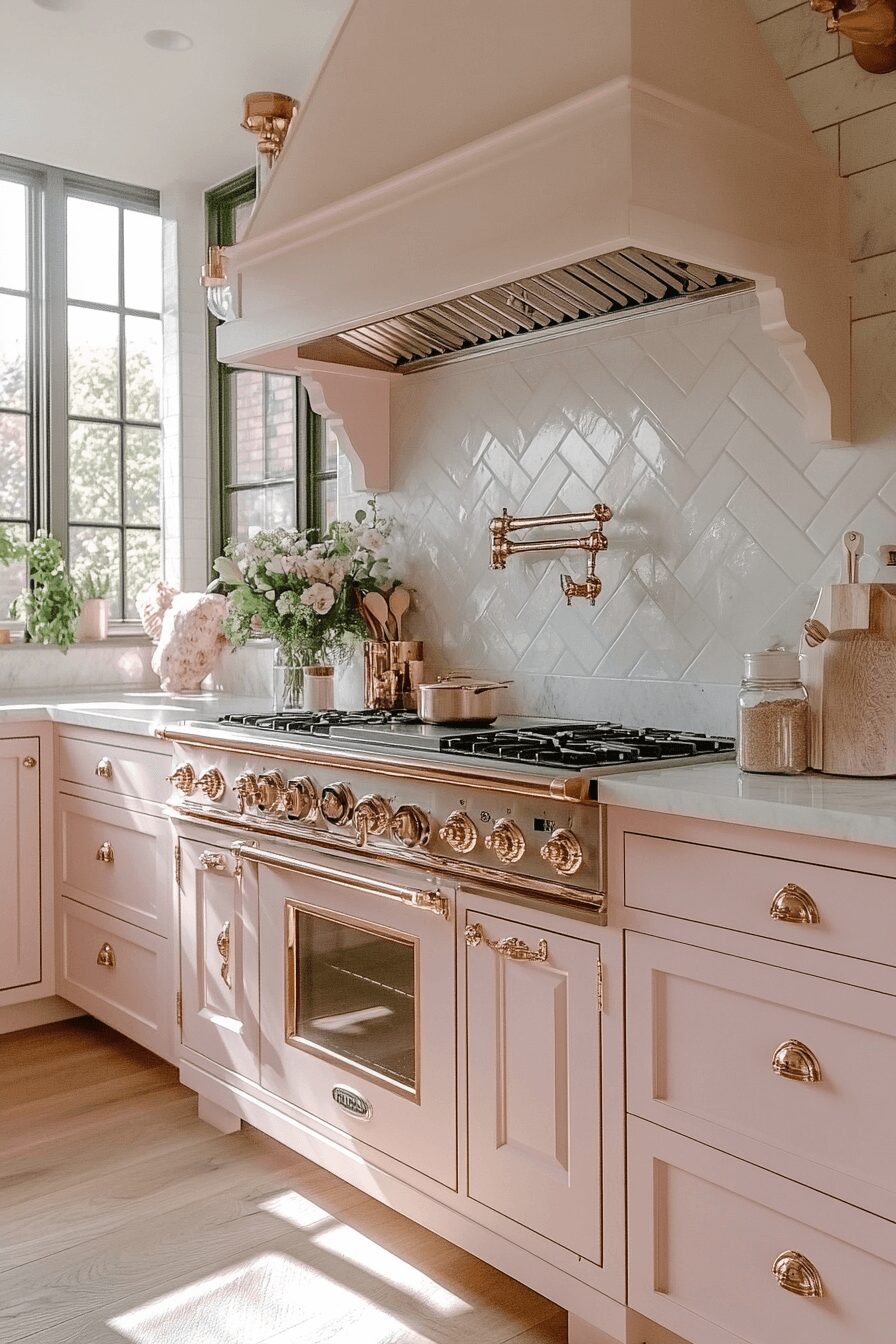 29 Rose Gold Kitchen Cabinets That Elevate Your Home’s Style 16 rose gold kitchen cabinets