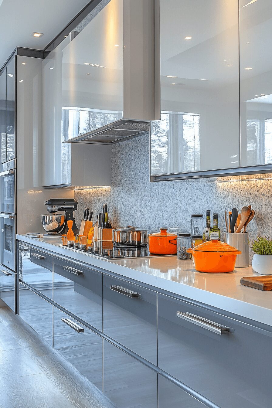 29 Grey and White Kitchen Cabinets That Create a Warm and Happy Kitchen 17 grey and white kitchen cabinets