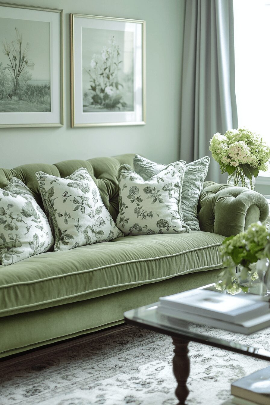 29 Olive Green Couch Living Room Ideas to Create a Fresh and Inviting Retreat 17 olive green couch living room ideas