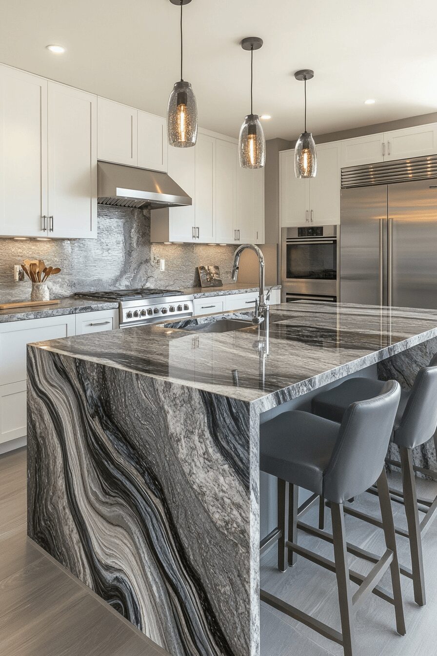 29 Granite Countertops to Create the Perfect Kitchen Aesthetic 17 granite countertops