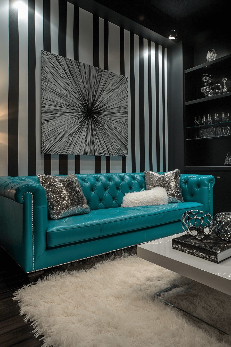29 Teal Couch Living Room Designs for a Cheerful and Relaxing Home 18 teal couch living room