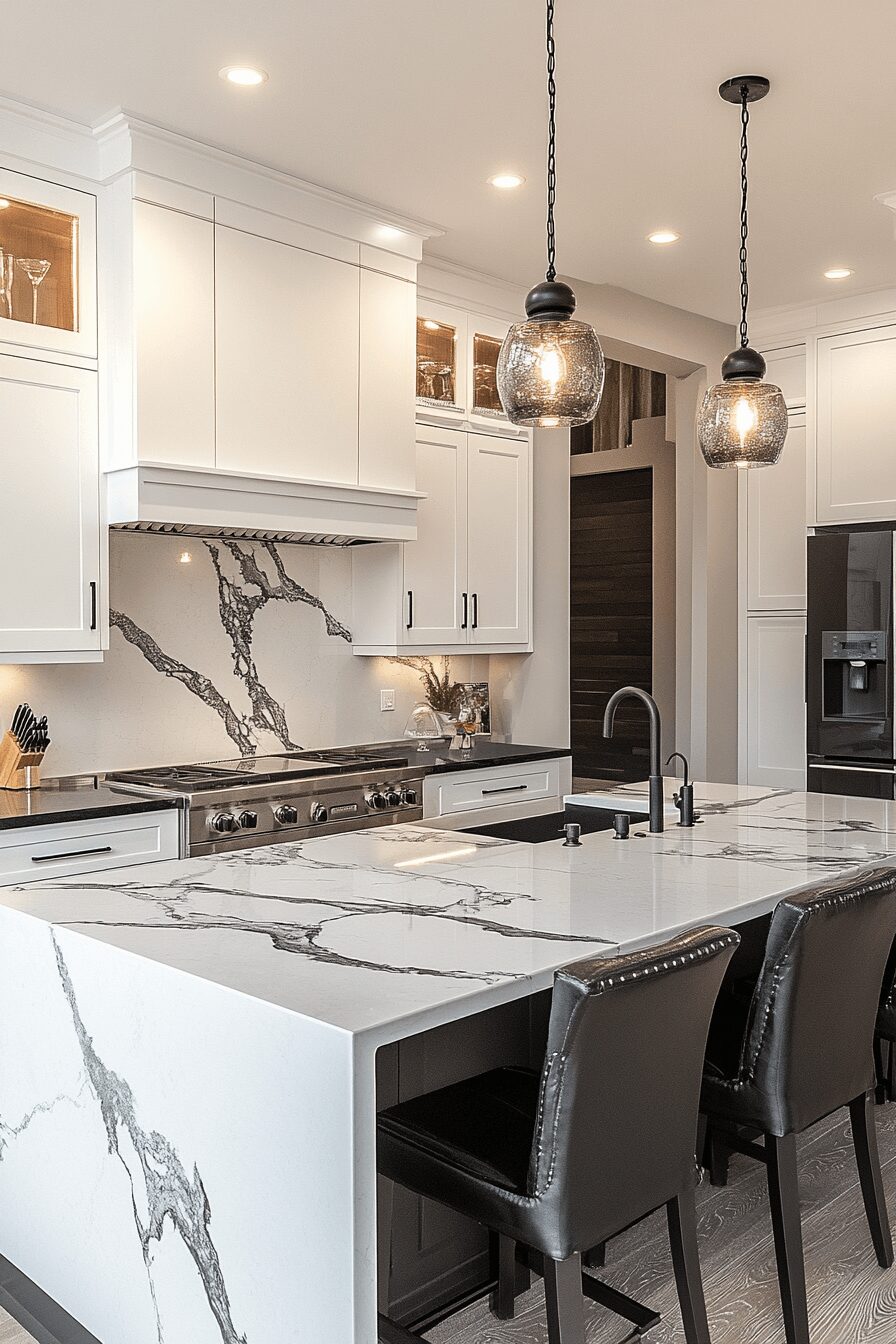 29 White Cabinets Black Countertops That Perfect the Classic Contrast Look 18 white cabinets black countertops