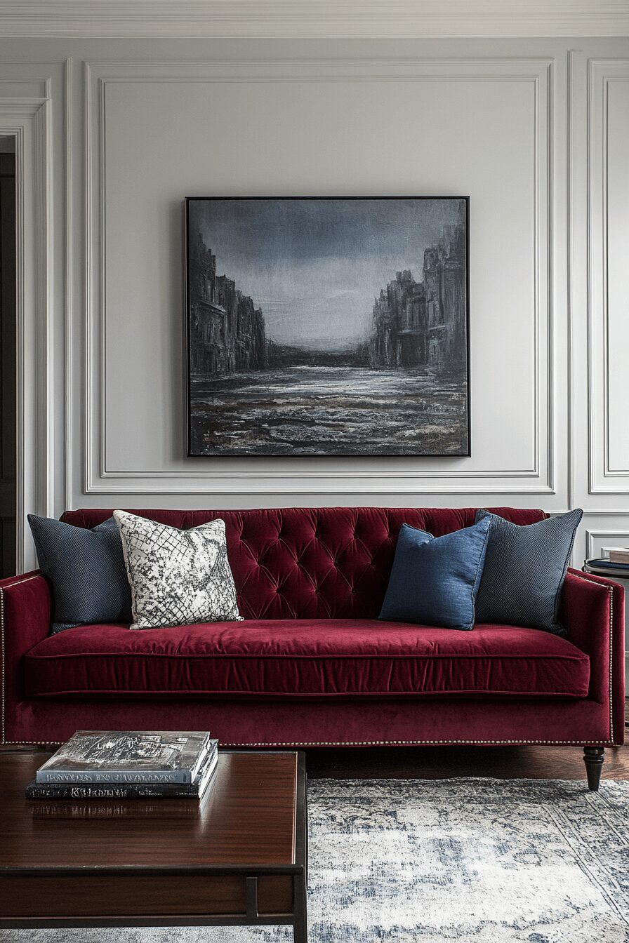 29 Burgundy Couch Living Room Ideas That Add Warmth and Style 18 burgundy couch living room