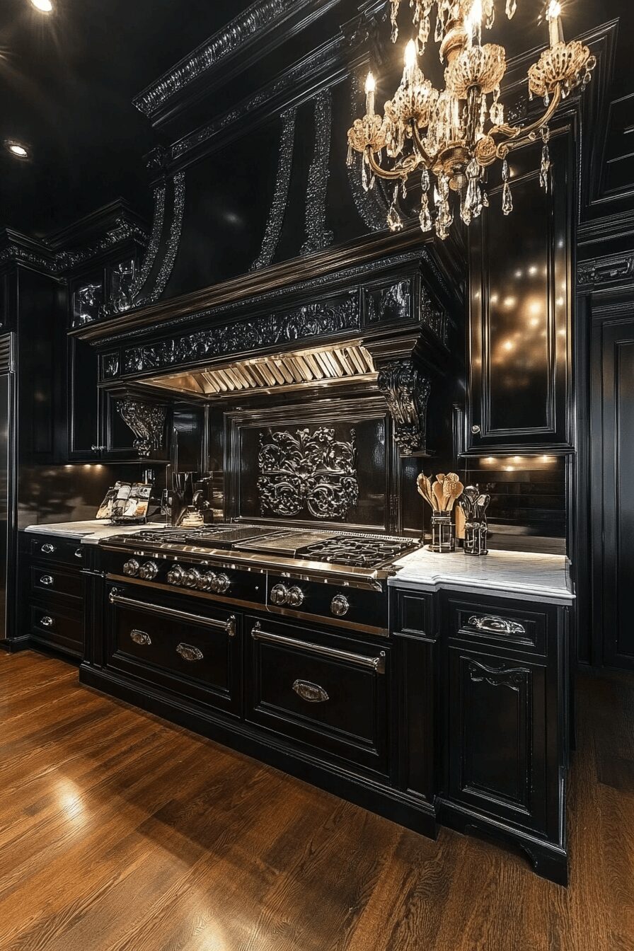 29 Black Cabinets White Countertops That Define Modern Perfection 19 black cabinets white countertops