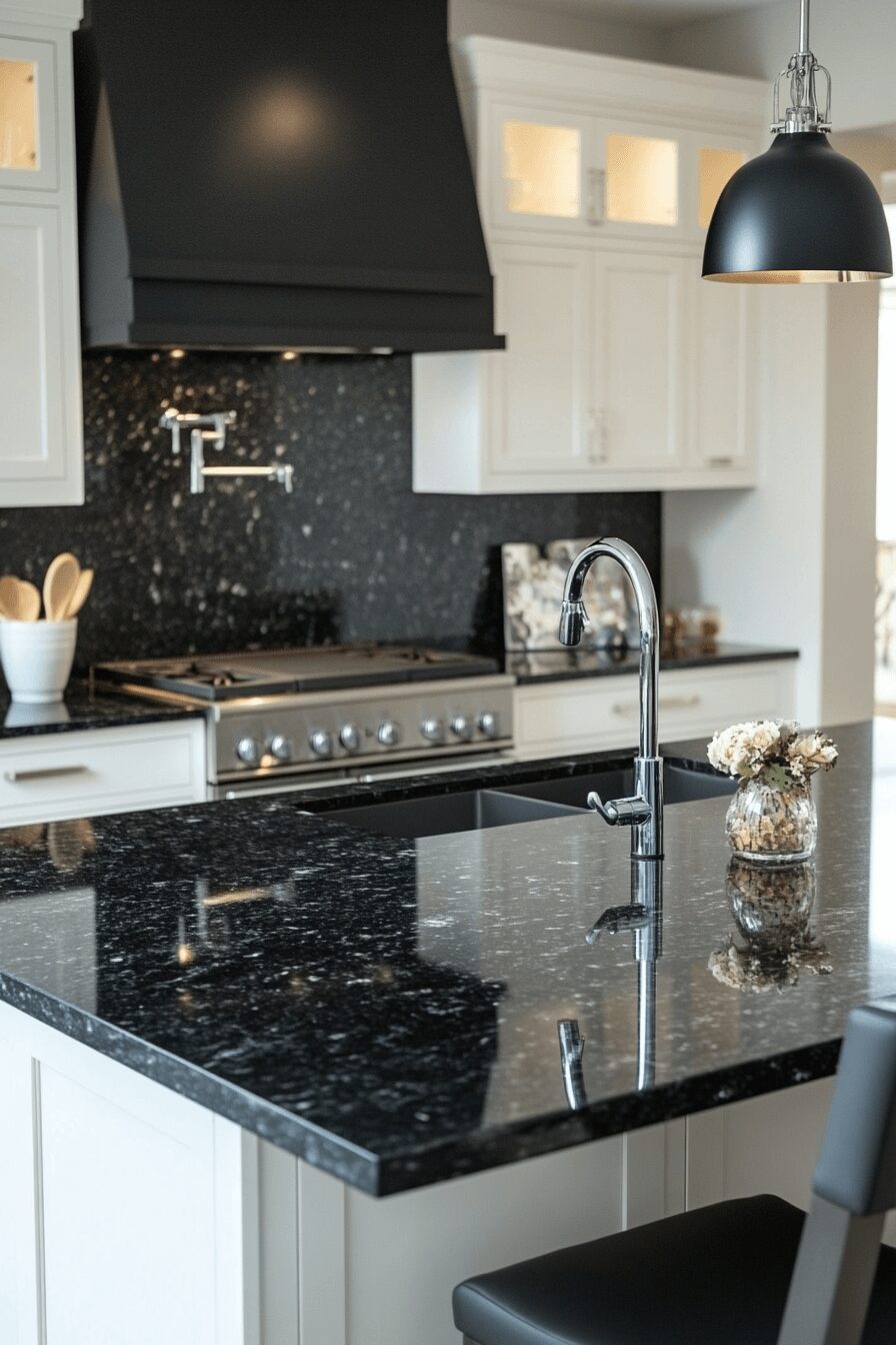 29 Black Granite Countertops Kitchen Designs That Define Classic Luxury 19 black granite countertops kitchen
