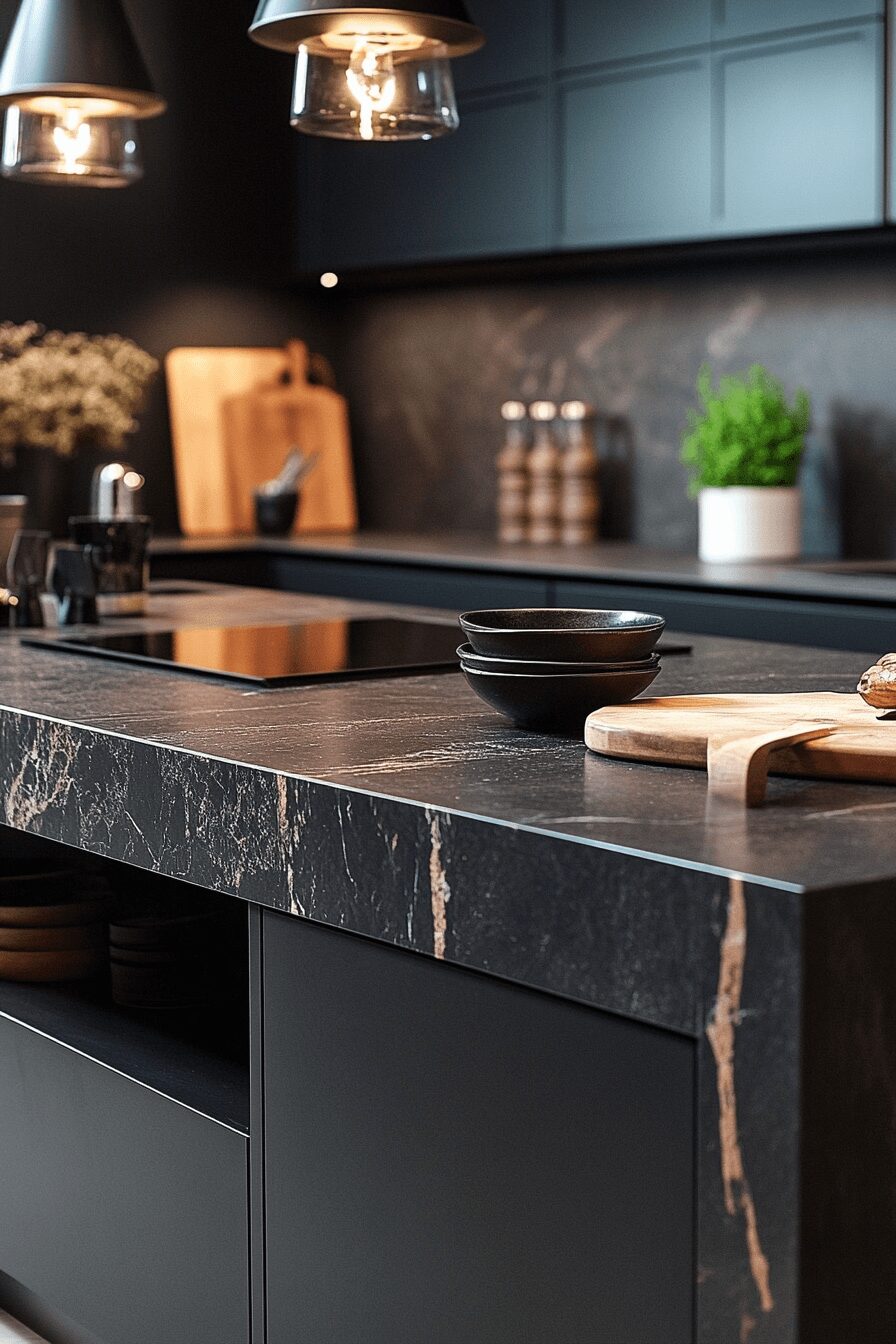 29 Black Quartz Countertops That Capture Modern Luxury at Its Finest 19 black quartz countertops