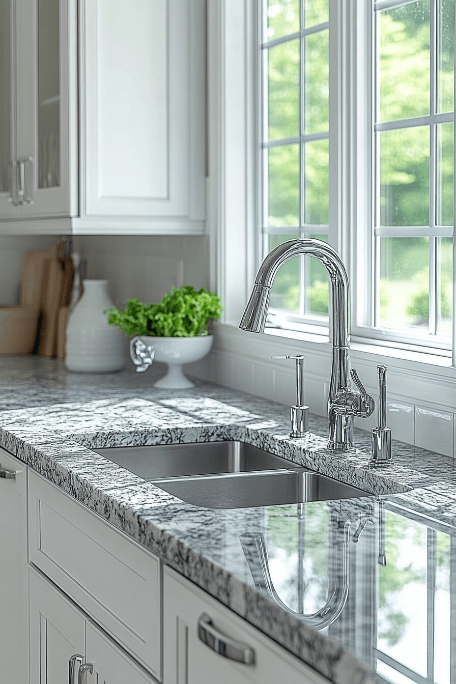 29 Granite Countertops to Create the Perfect Kitchen Aesthetic 2 granite countertops