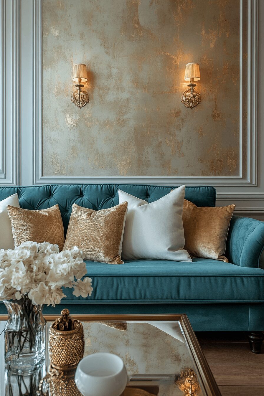 29 Teal Couch Living Room Designs for a Cheerful and Relaxing Home 2 teal couch living room