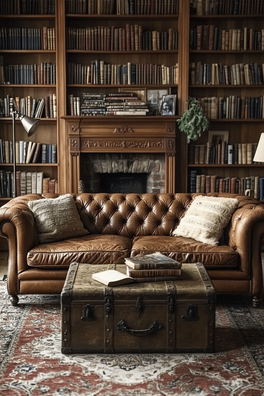 29 Cognac Couch Living Room Ideas That Make Your Space Feel Inviting 2 cognac couch living room ideas