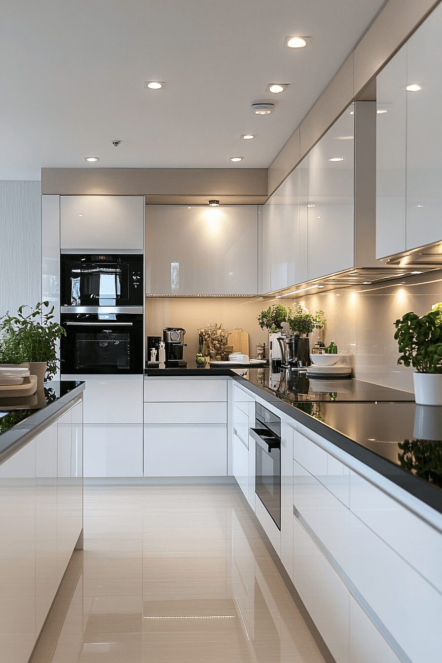 29 White Cabinets Black Countertops That Perfect the Classic Contrast Look 2 white cabinets black countertops