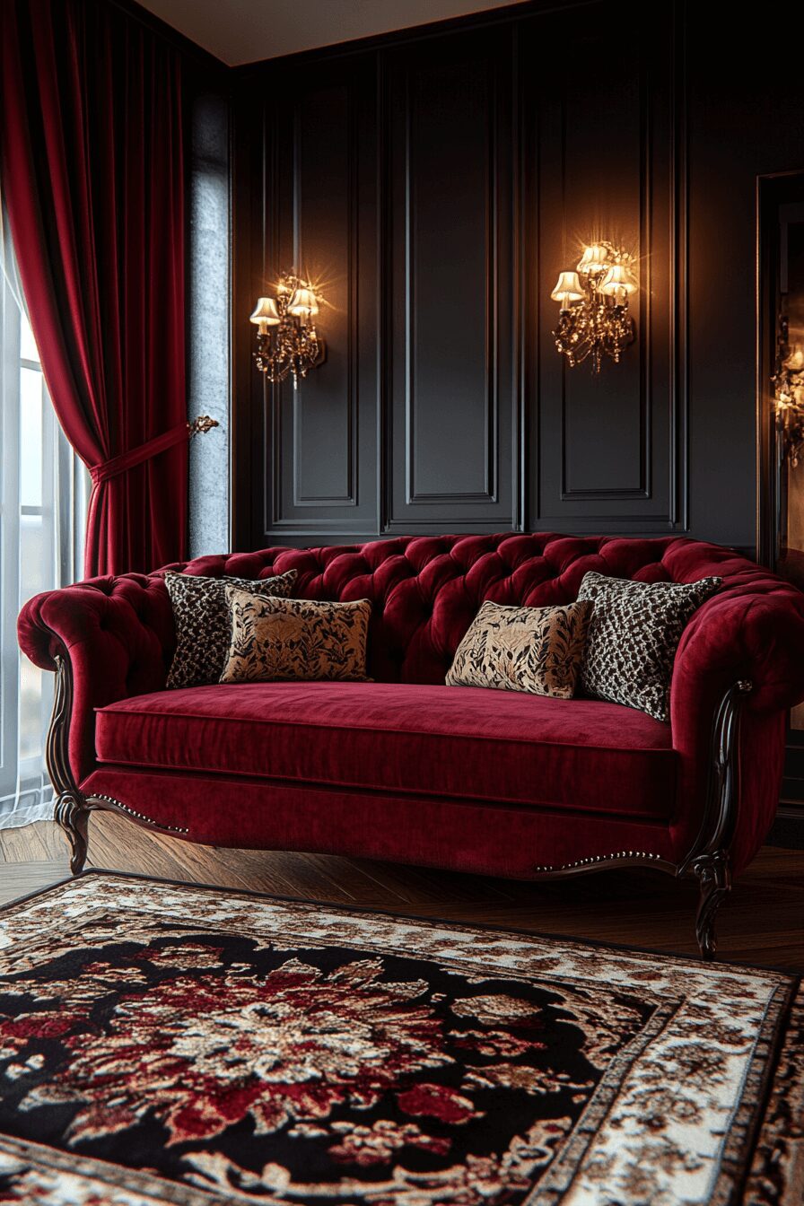 29 Burgundy Couch Living Room Ideas That Add Warmth and Style 2 burgundy couch living room