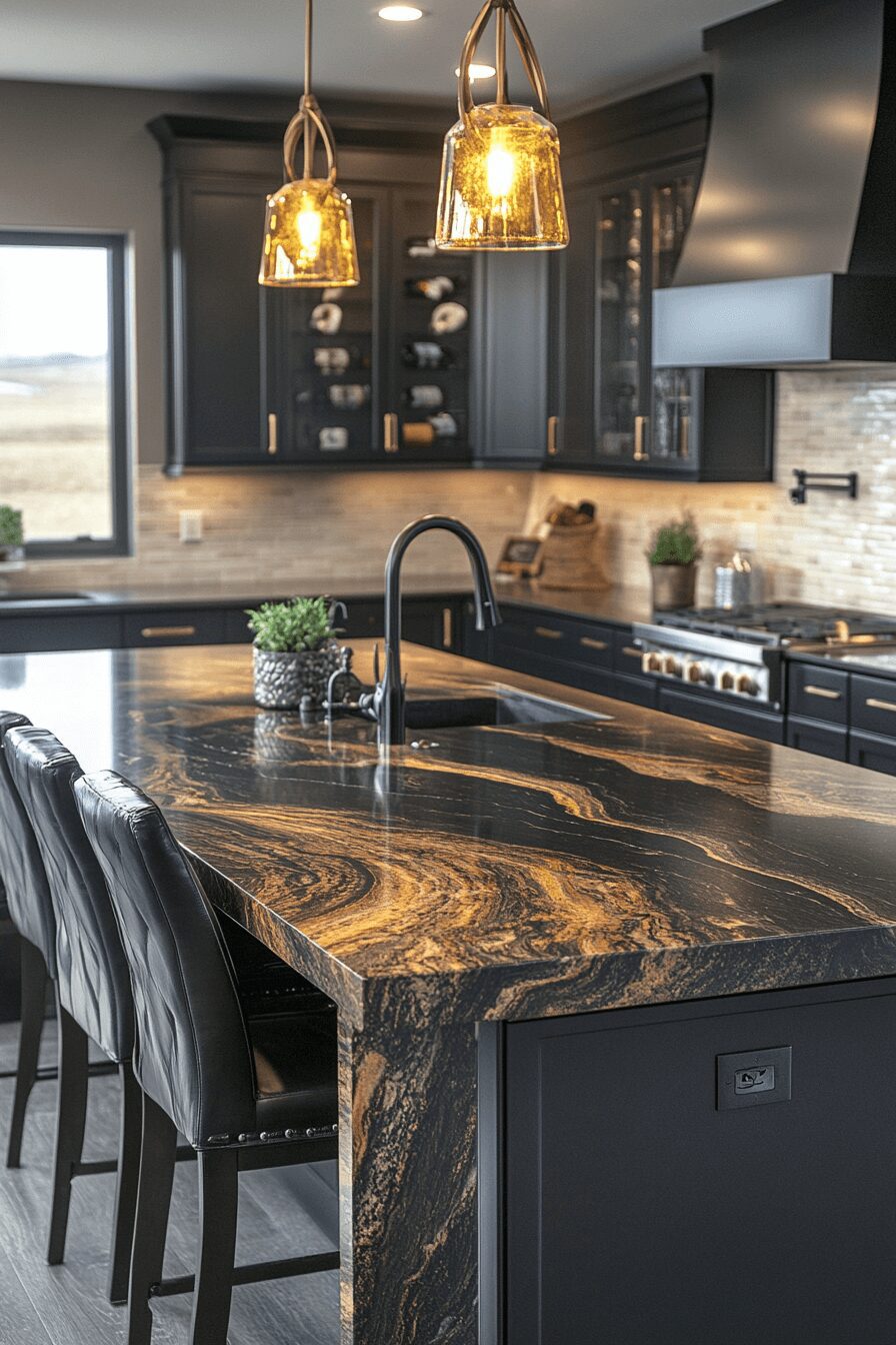 29 Granite Countertops to Create the Perfect Kitchen Aesthetic 20 granite countertops