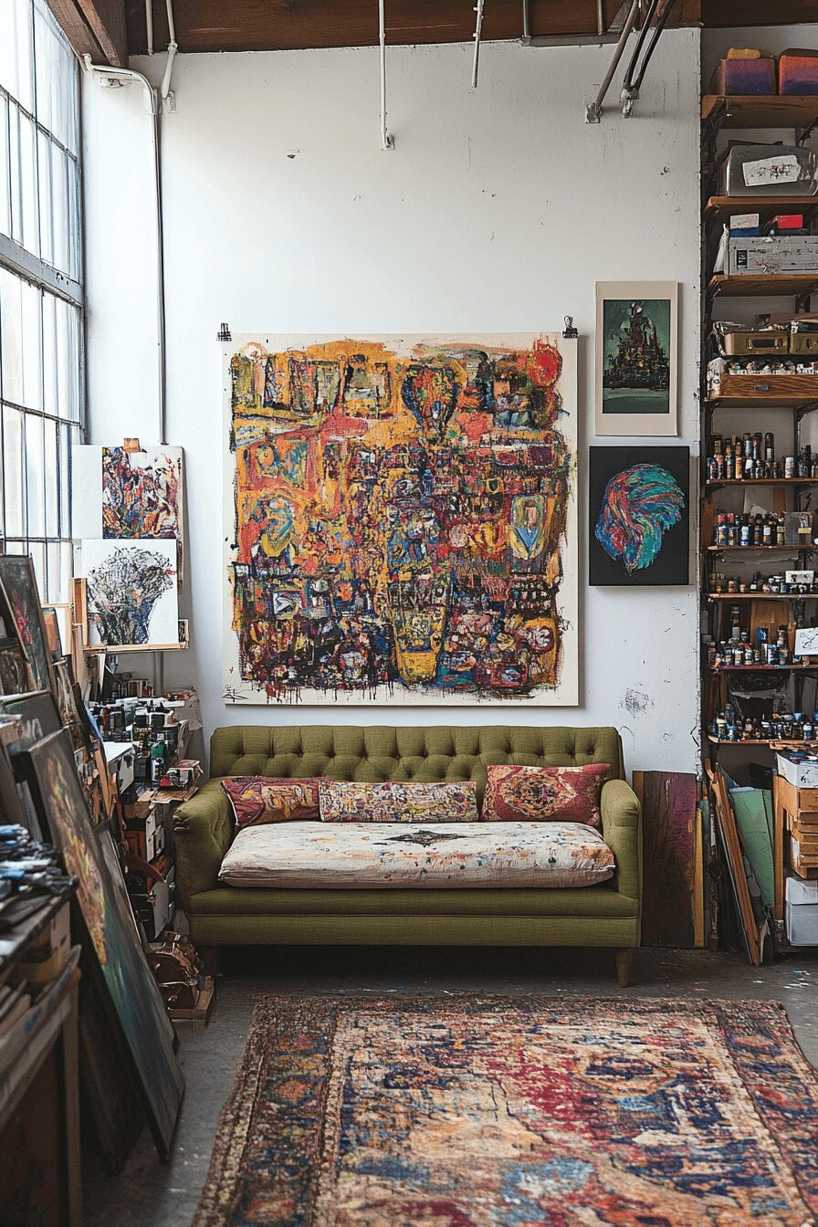 29 Olive Green Couch Living Room Ideas to Create a Fresh and Inviting Retreat 20 olive green couch living room ideas