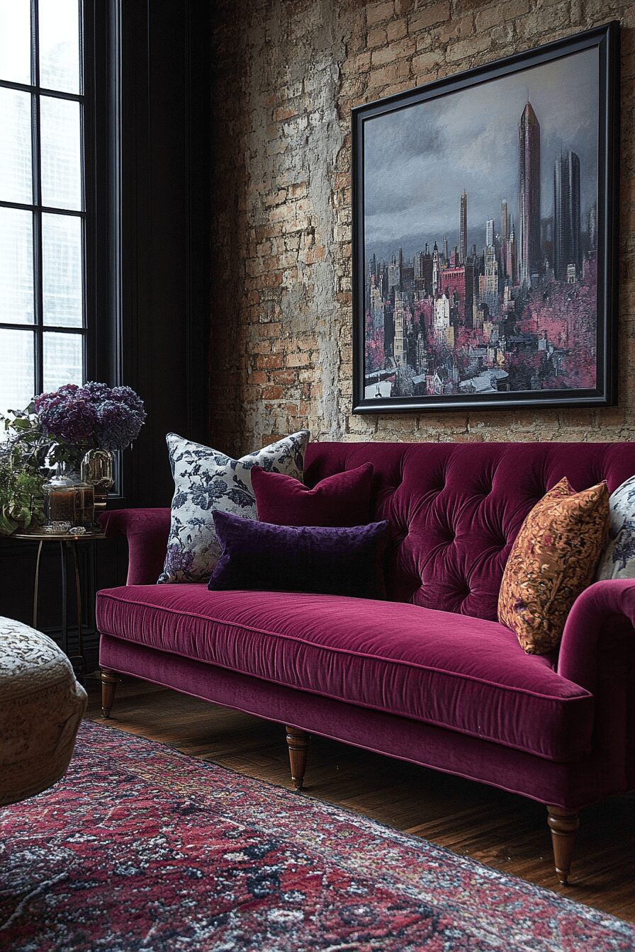29 Burgundy Couch Living Room Ideas That Add Warmth and Style 20 burgundy couch living room