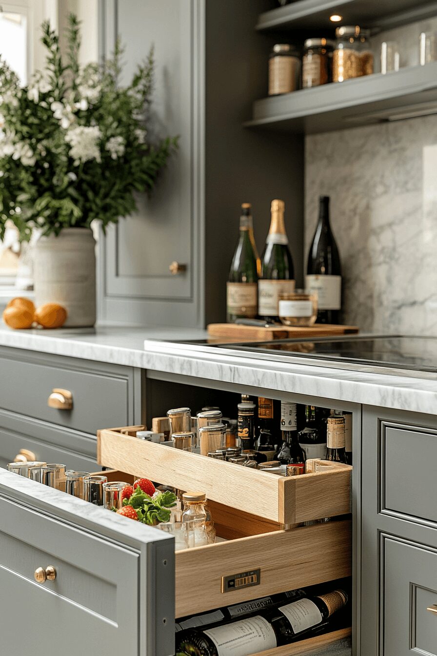 29 Grey and White Kitchen Cabinets That Create a Warm and Happy Kitchen 20 grey and white kitchen cabinets