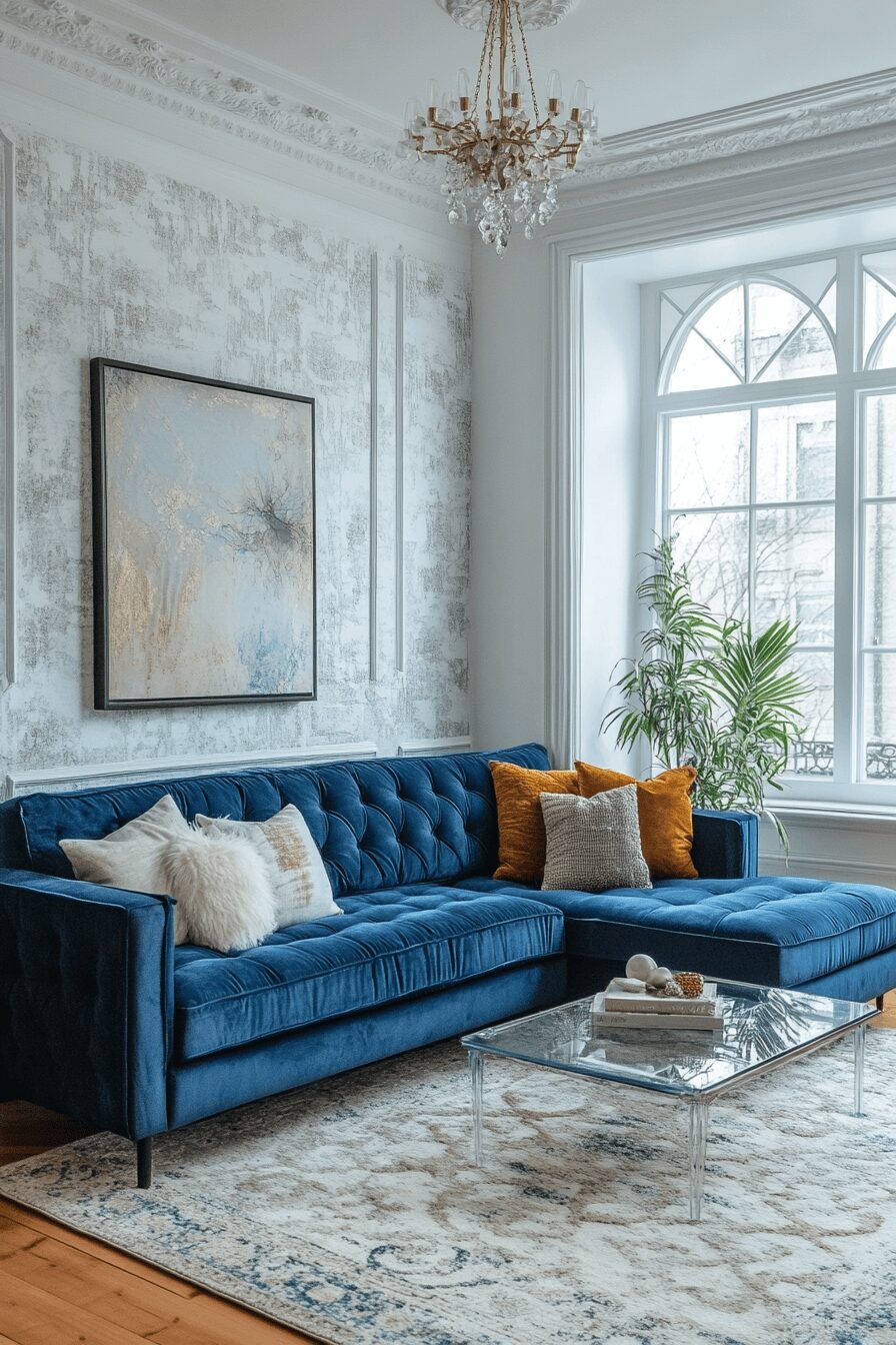 29 Blue Couch Living Room Ideas That Add Calm and Cheerful Energy 20 blue couch living room ideas