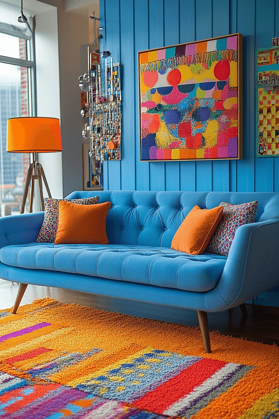 29 Blue Couch Living Room Ideas That Add Calm and Cheerful Energy 21 blue couch living room ideas