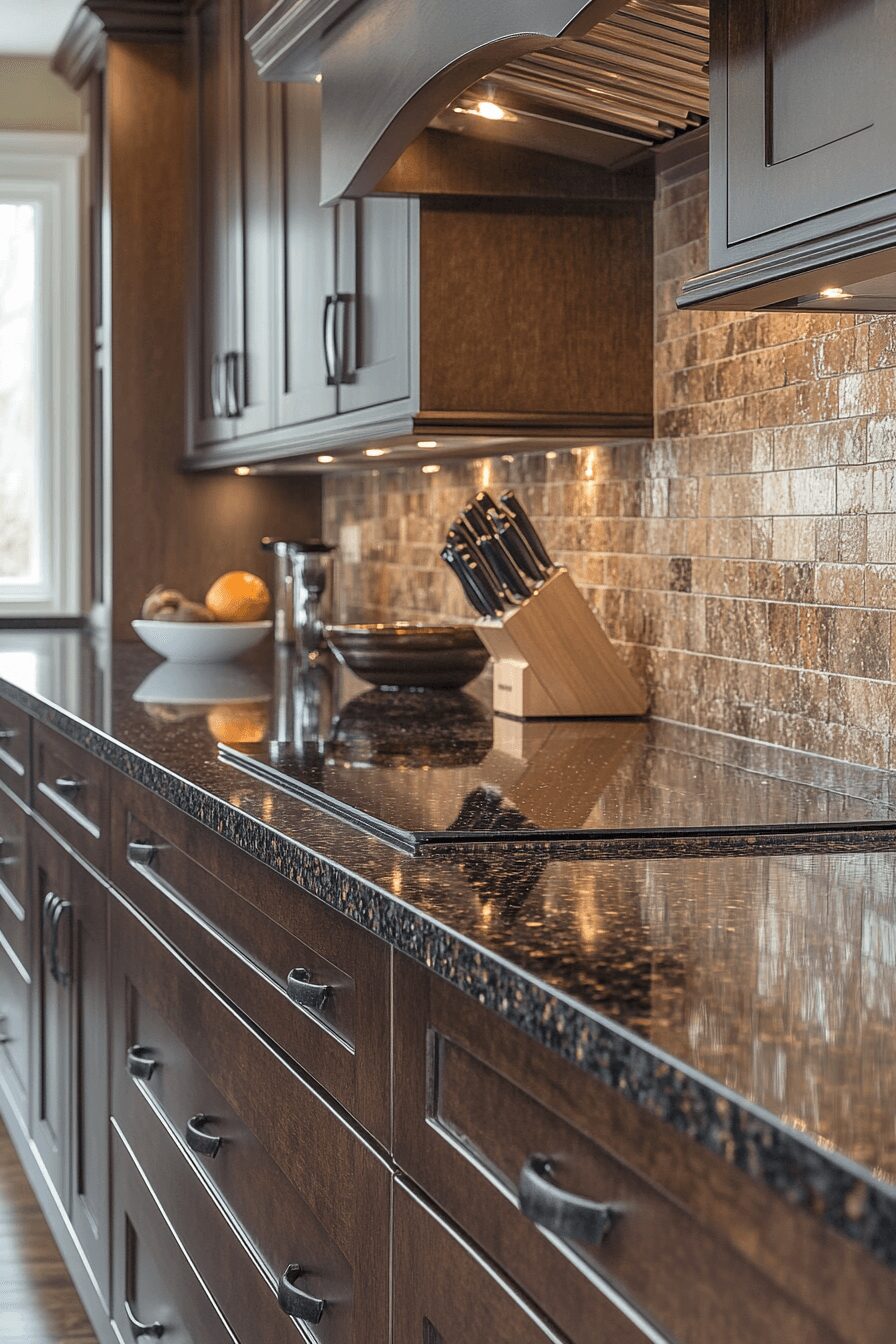 29 Brown Granite Countertops to Transform Kitchens With Lasting Beauty 21 brown granite countertops