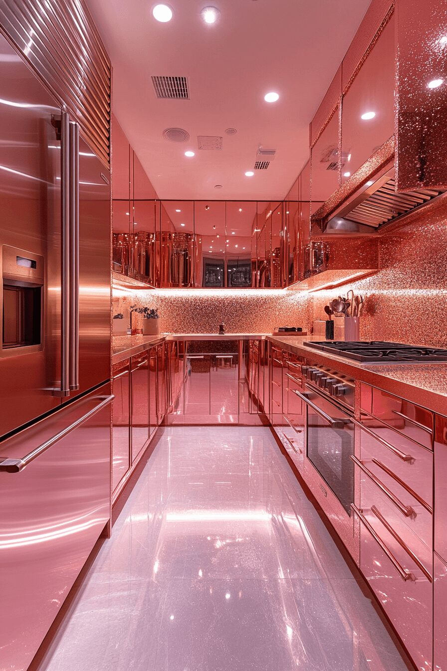 29 Rose Gold Kitchen Cabinets That Elevate Your Home’s Style 21 rose gold kitchen cabinets