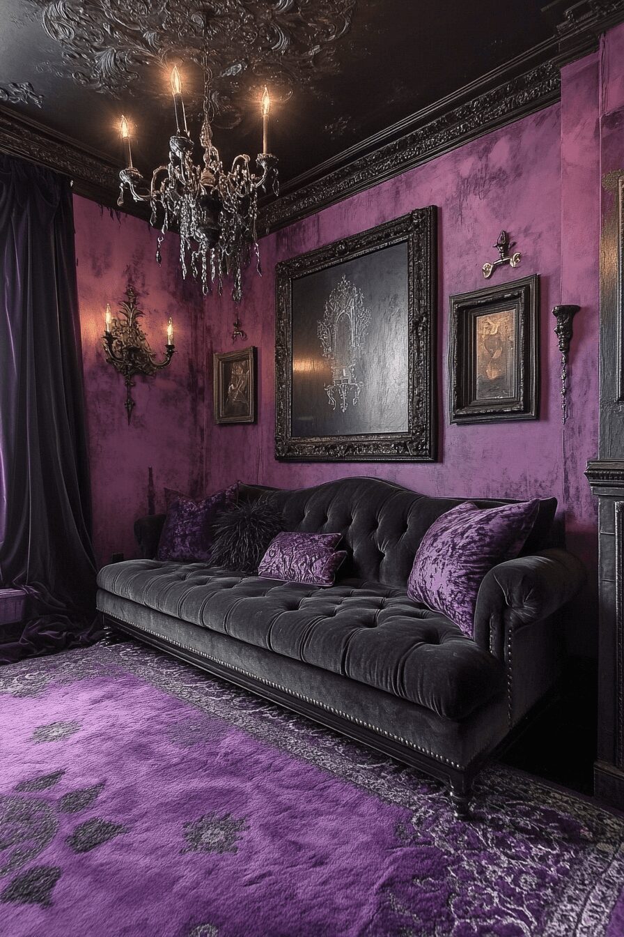 29 Dark Couch Living Room Ideas That Add Depth and Cozy Charm 22 dark couch living room