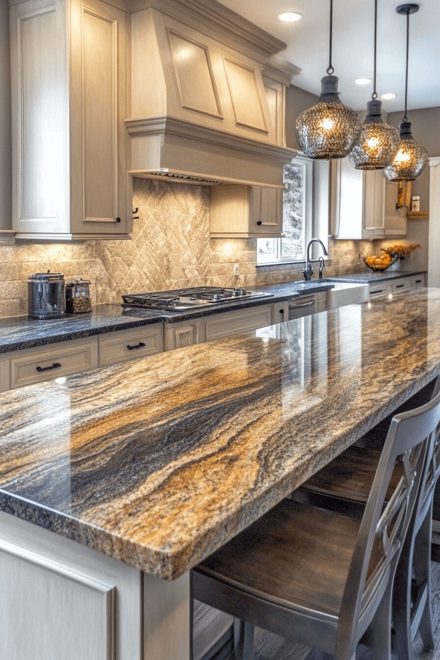 29 Brown Granite Countertops to Transform Kitchens With Lasting Beauty 23 brown granite countertops