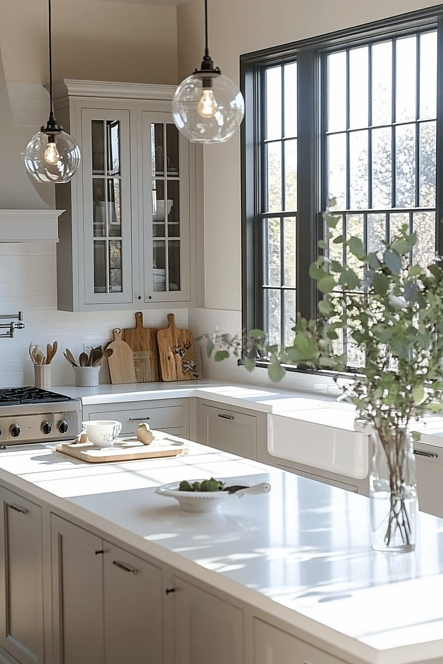 29 Grey and White Kitchen Cabinets That Create a Warm and Happy Kitchen 23 grey and white kitchen cabinets