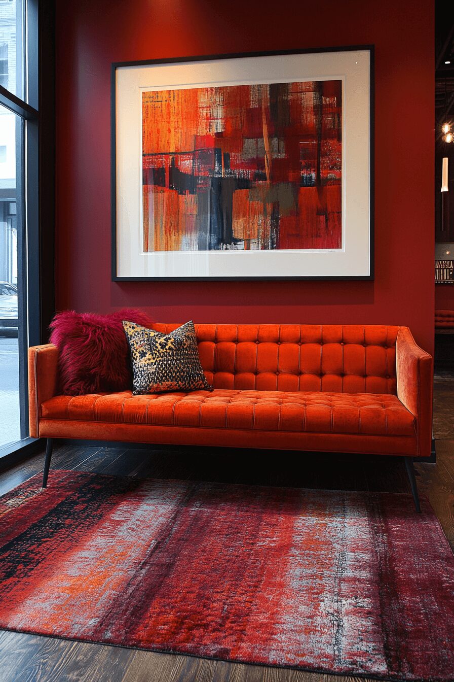 29 Rust Couch Living Room Ideas That Make Your Space Pop 23 rust couch living room ideas