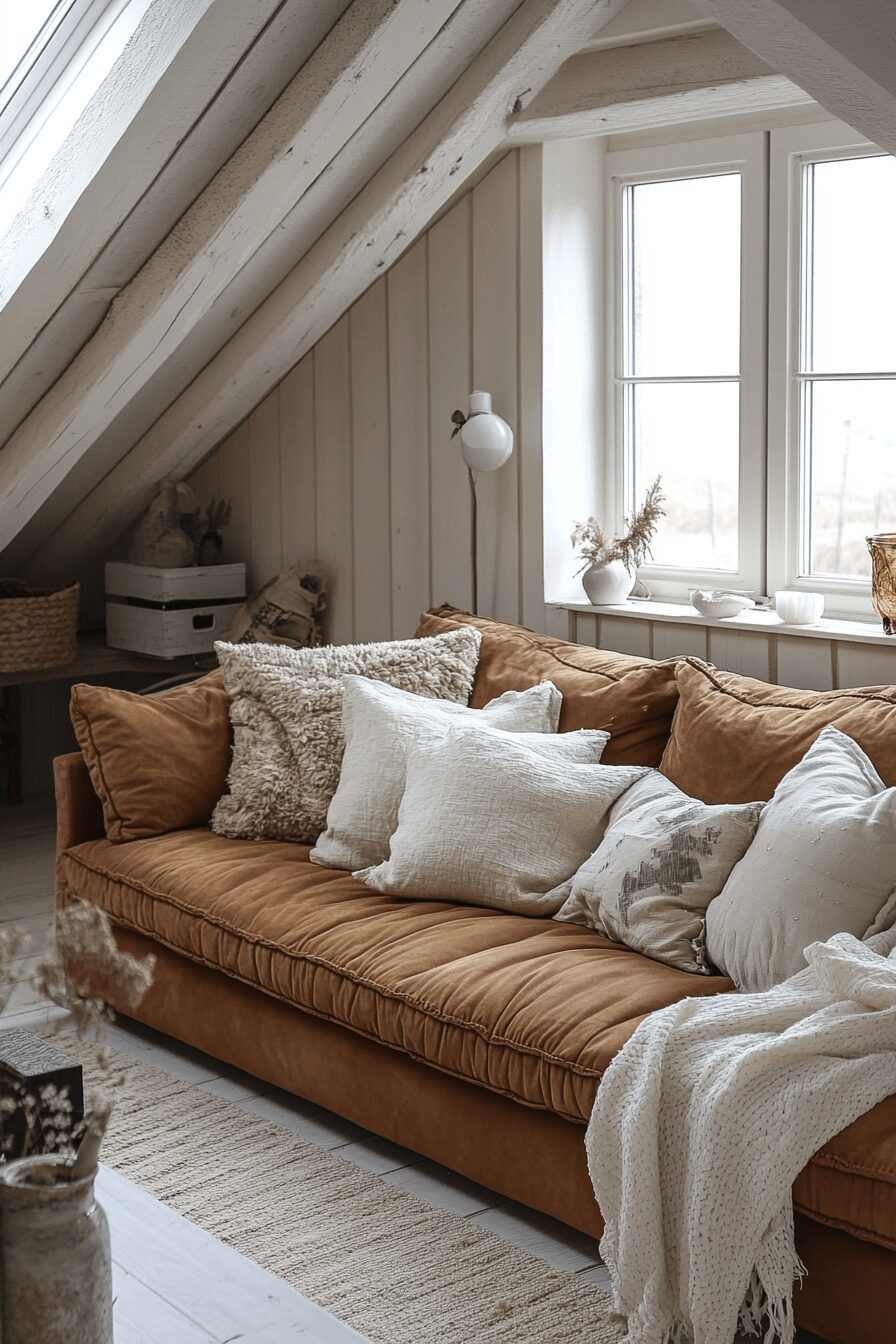 29 Cognac Couch Living Room Ideas That Make Your Space Feel Inviting 23 cognac couch living room ideas