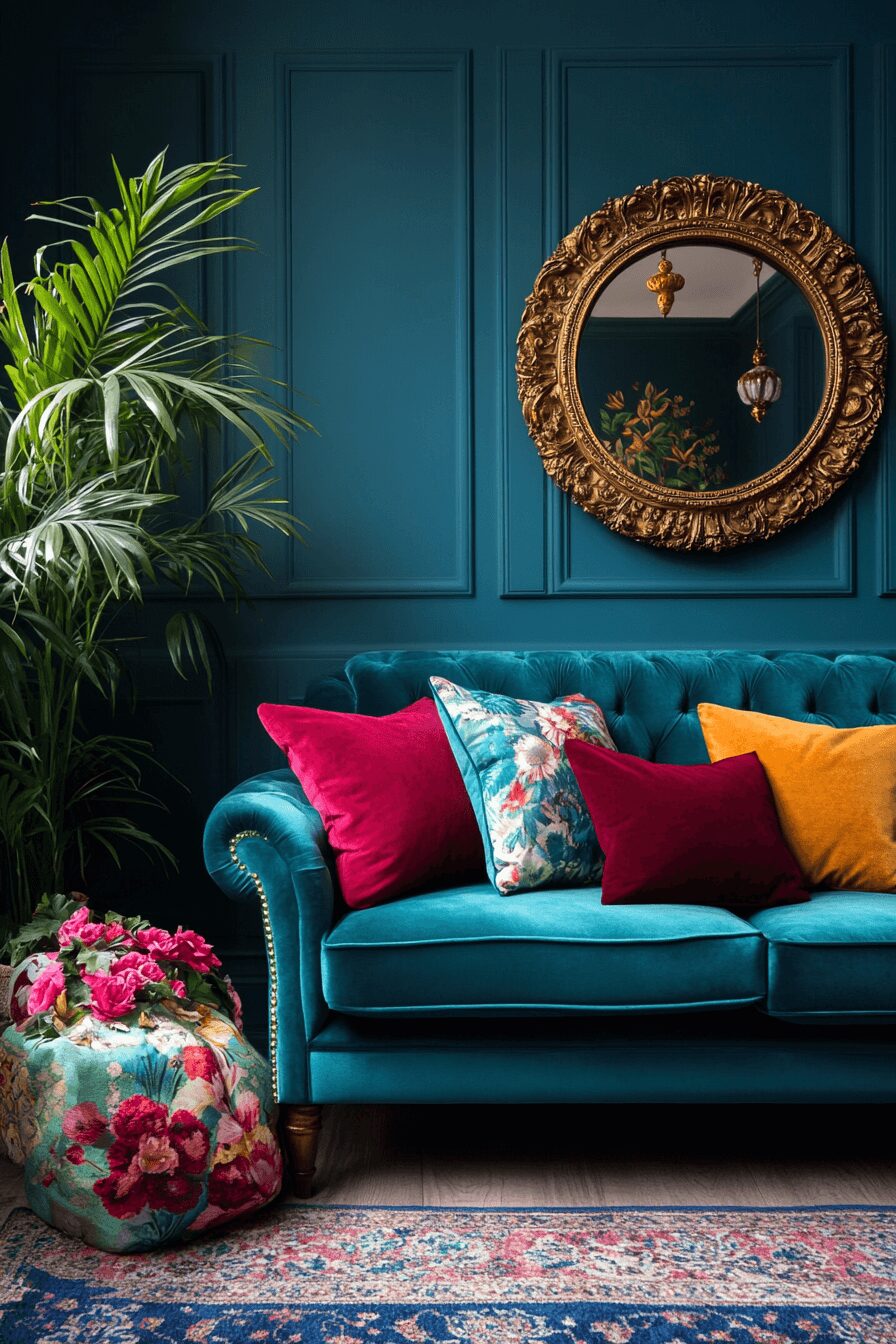 29 Teal Couch Living Room Designs for a Cheerful and Relaxing Home 23 teal couch living room