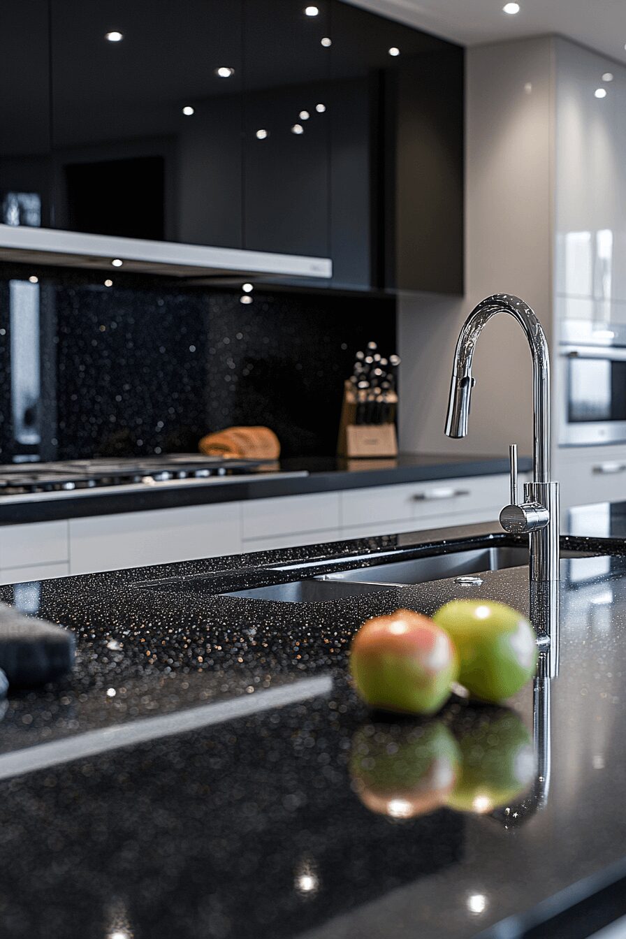 29 Black Quartz Countertops That Capture Modern Luxury at Its Finest 24 black quartz countertops