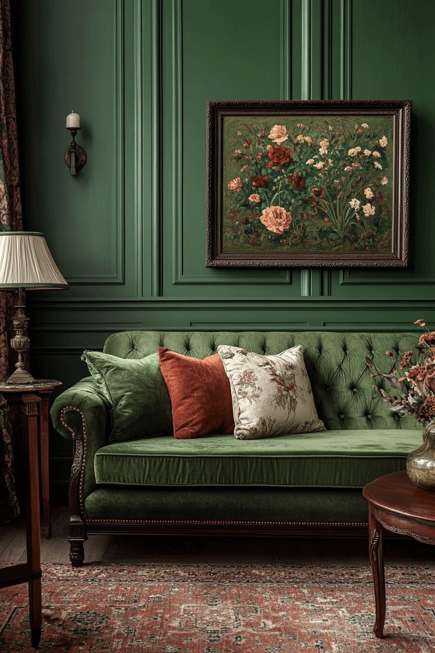 29 Olive Green Couch Living Room Ideas to Create a Fresh and Inviting Retreat 24 olive green couch living room ideas