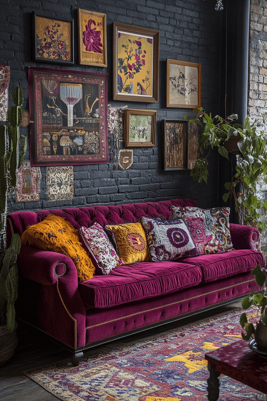 29 Burgundy Couch Living Room Ideas That Add Warmth and Style 24 burgundy couch living room