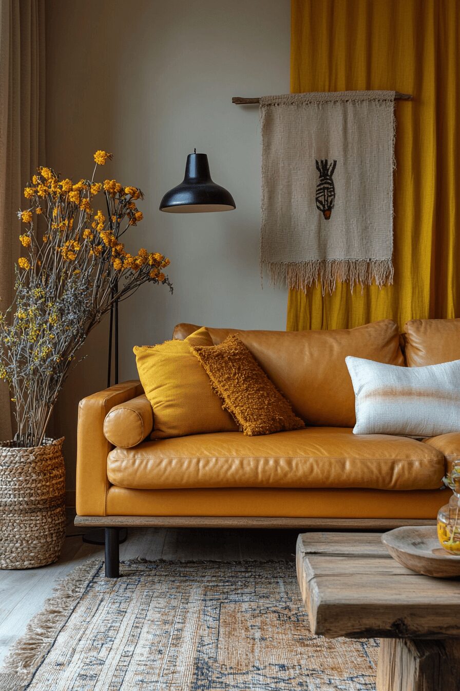 29 Cognac Couch Living Room Ideas That Make Your Space Feel Inviting 24 cognac couch living room ideas