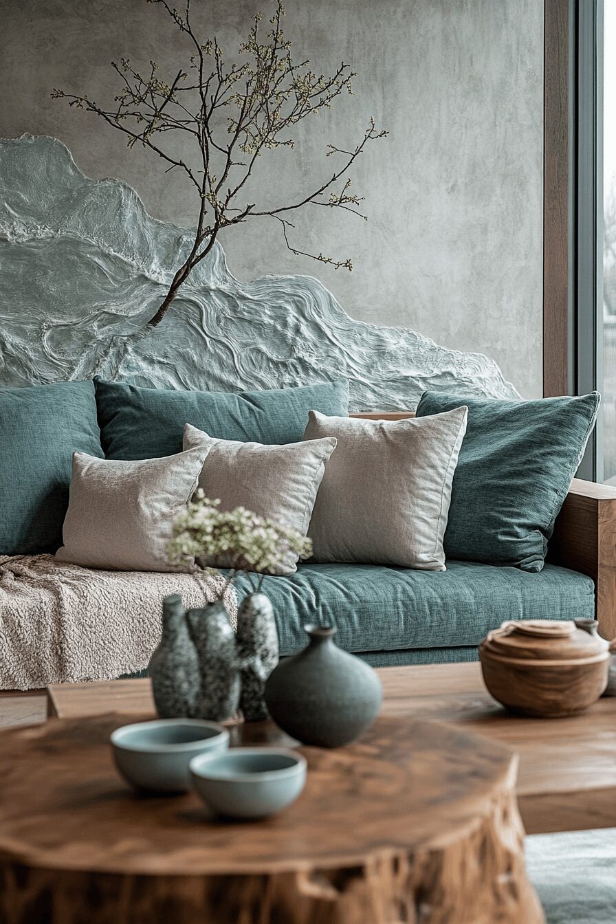 29 Teal Couch Living Room Designs for a Cheerful and Relaxing Home 24 teal couch living room