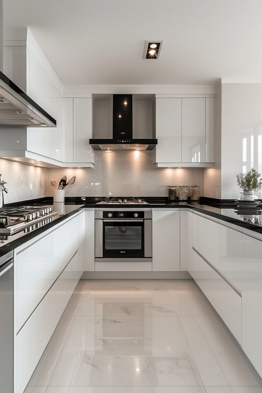29 White Cabinets Black Countertops That Perfect the Classic Contrast Look 25 white cabinets black countertops