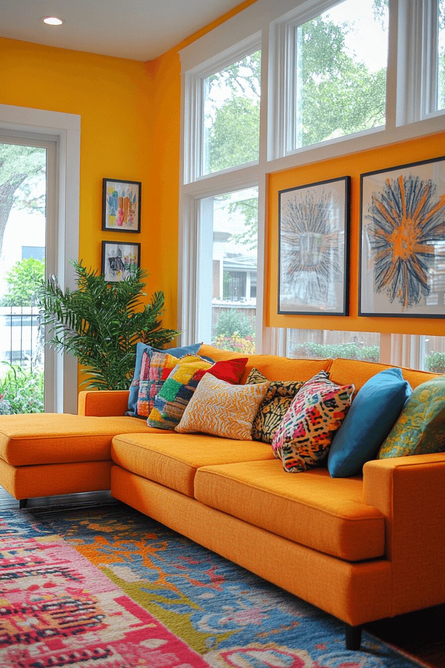 29 Rust Couch Living Room Ideas That Make Your Space Pop 25 rust couch living room ideas