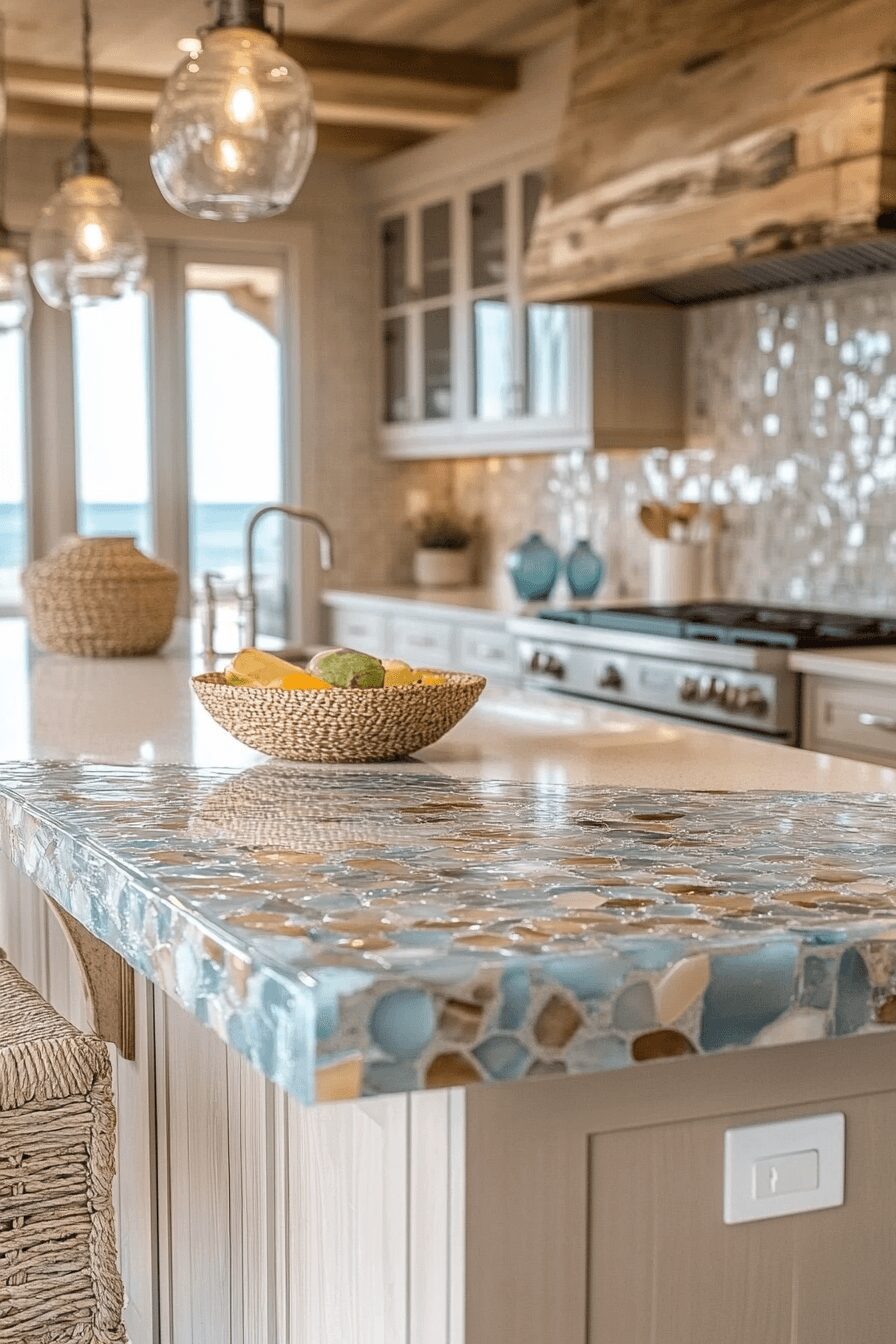 29 Recycled Glass Countertops That Sparkle With Sustainable Style 25 recycled glass countertops