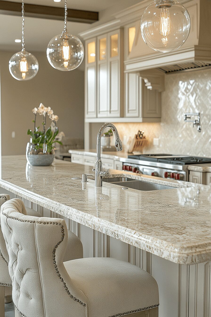 29 Granite Countertops to Create the Perfect Kitchen Aesthetic 26 granite countertops