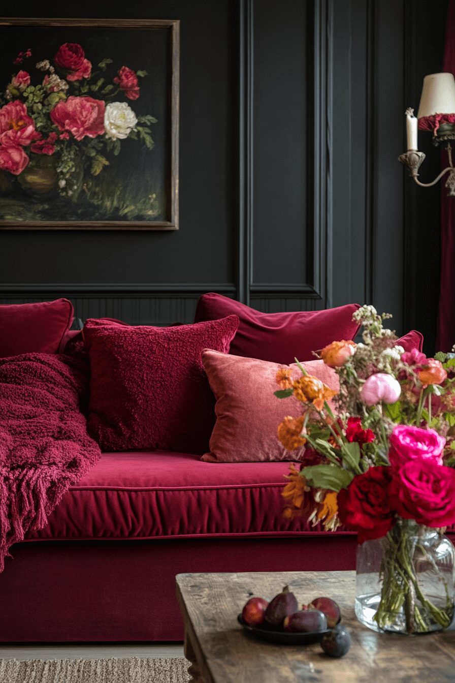 29 Burgundy Couch Living Room Ideas That Add Warmth and Style 26 burgundy couch living room